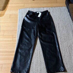 Abercrombie & Fitch Black Leather Pants